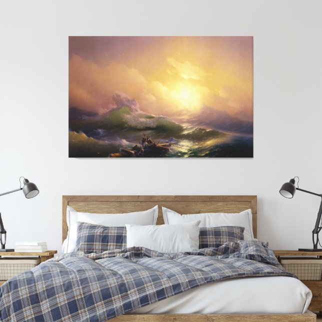 Impressão Em Tela Ivan Konstantinovich Aivazovsky - The Ninth Wave (Insitu(Quarto))
