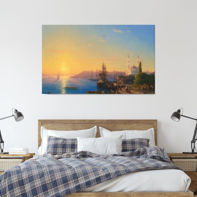 Impressão Em Tela Ivan Konstantinovich Aivazovsky - View Of Constant (Insitu(Quarto))