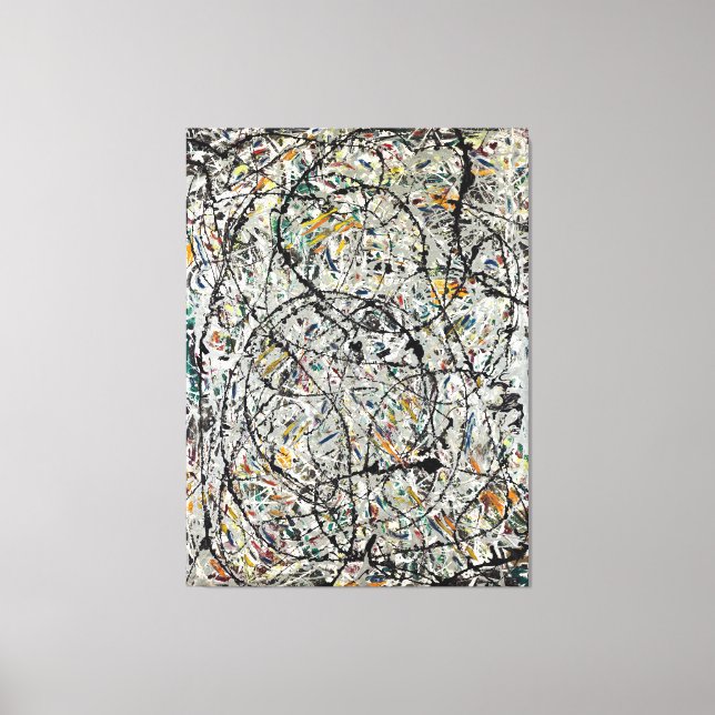 Impressão Em Tela J. P. - CAMINHOS DE ÁGUA - 1947 - Pintura de ação  (Frente)