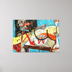 Impressão Em Tela J. P. - FIGURA ESTENOGRÁFICA - c. 1942 - Abstrato