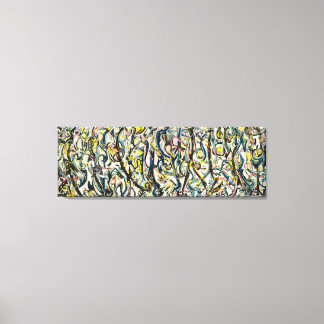 Impressão Em Tela J. P. - MURAL - 1943 - Abstrato Expressionismo -