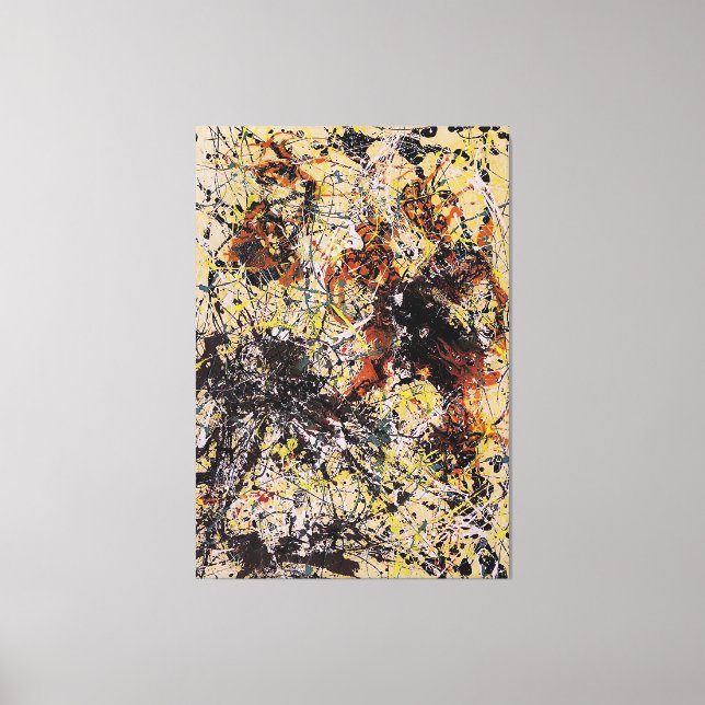 Impressão Em Tela J. P. - Número 12 - 1949 - Pintura de ação - (Frente)