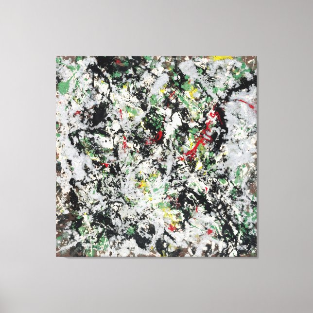 Impressão Em Tela J. P. - Número 12 - 1950 - Pintura de ação - (Frente)