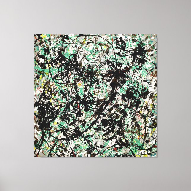 Impressão Em Tela J. P. - Número 15 - 1950 - Pintura de ação - (Frente)