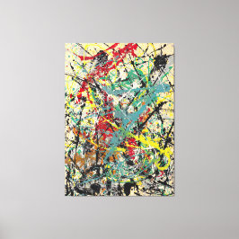 Impressão Em Tela J. P. - Número 16 - 1949 - Pintura de ação -