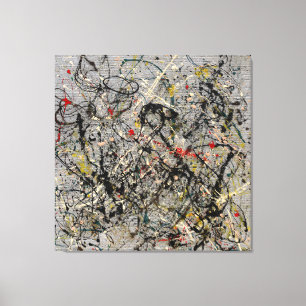 Impressão Em Tela J. P. - Número 18 - 1950 - Pintura de ação -