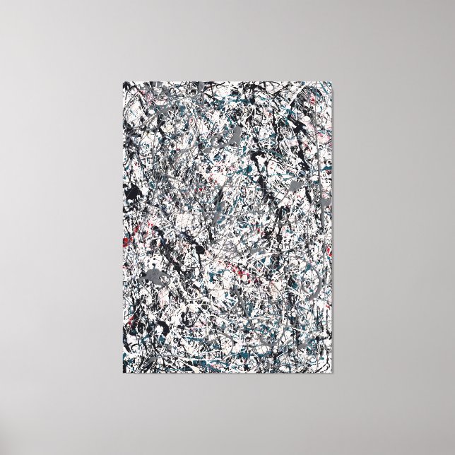 Impressão Em Tela J. P. - Número 19 - 1948 - Pintura de ação - (Frente)