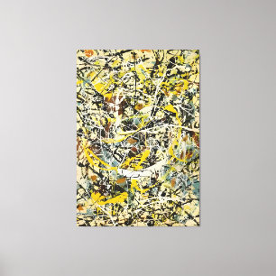 Impressão Em Tela J. P. - Número 19 - 1949 - Pintura de ação -