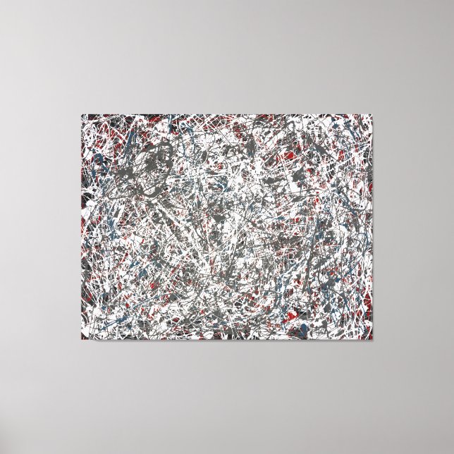 Impressão Em Tela J. P. - Número 20 - 1948 - Pintura de ação - (Frente)