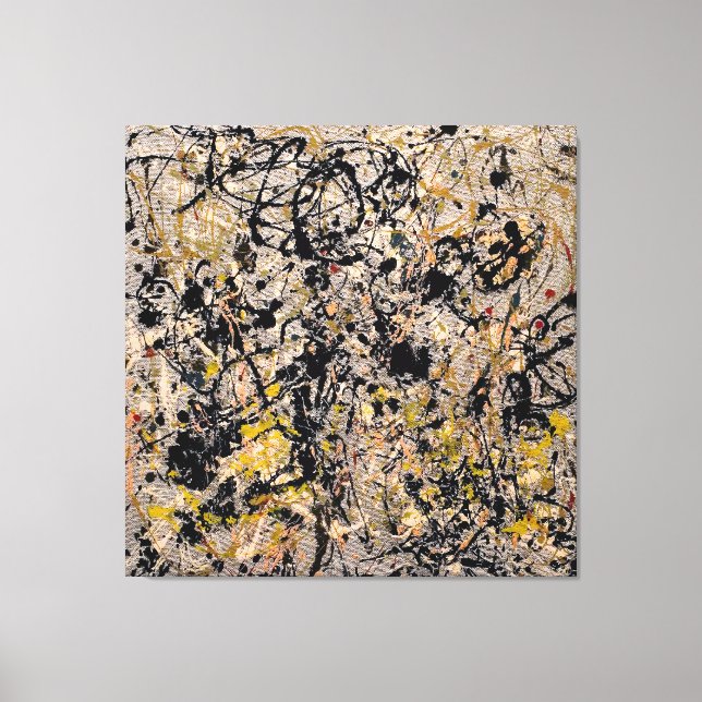 Impressão Em Tela J. P. - Número 20 - 1950 - Pintura de ação - (Frente)