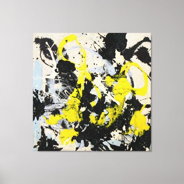 Impressão Em Tela J. P. - Número 22 - 1950 - Pintura de ação - (Frente)