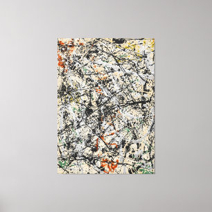 Impressão Em Tela J. P. - Número 32 - 1949 - Pintura de ação -