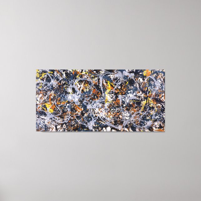 Impressão Em Tela J. P. - NÚMERO 3 - 1950 - Pintura de ação - (Frente)