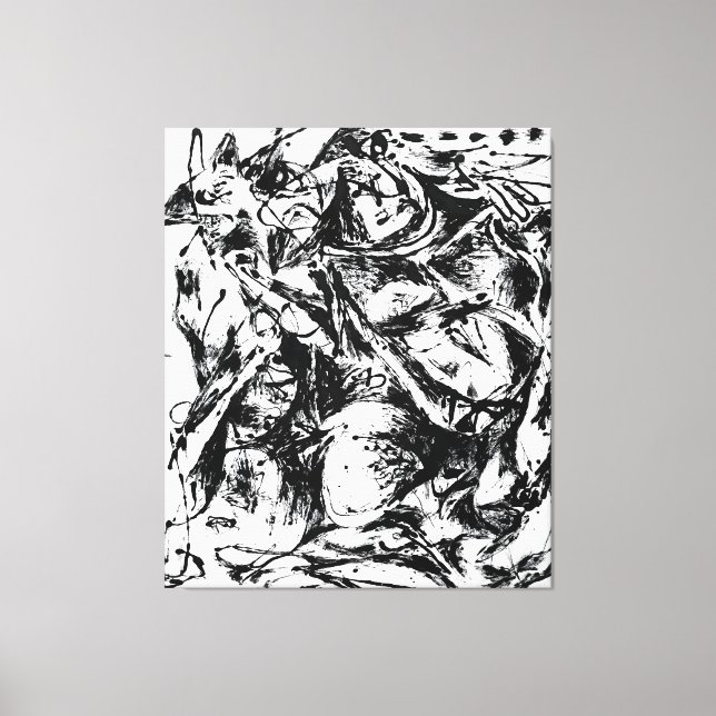 Impressão Em Tela J. P. - NÚMERO 6 - 1952 - Aromas pretos - (Frente)