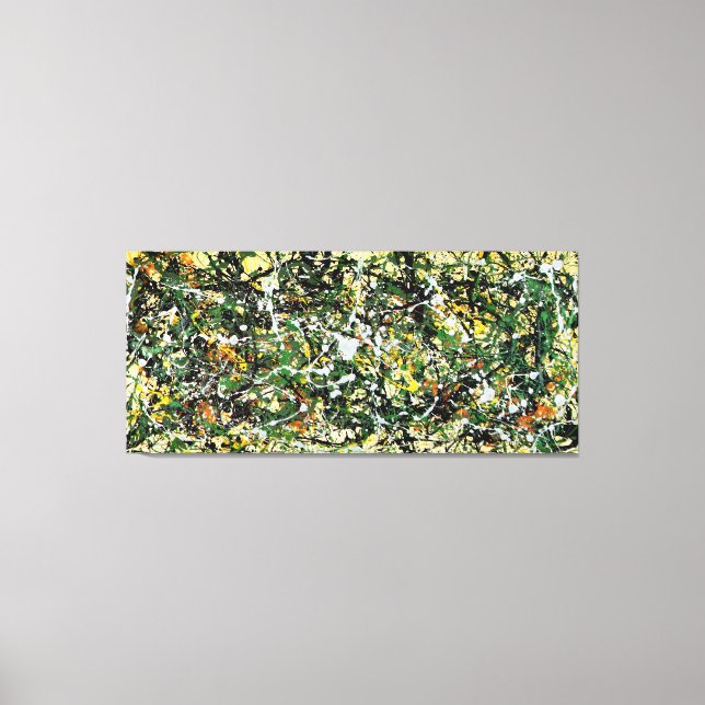 Impressão Em Tela J. P. - Número 8 - 1949 - Pintura de ação - (Frente)