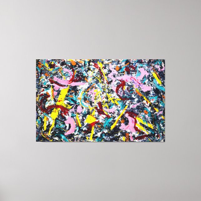 Impressão Em Tela J. P. - NÚMERO NÃO FORMADO - 1953 - Pintura de açã (Frente)