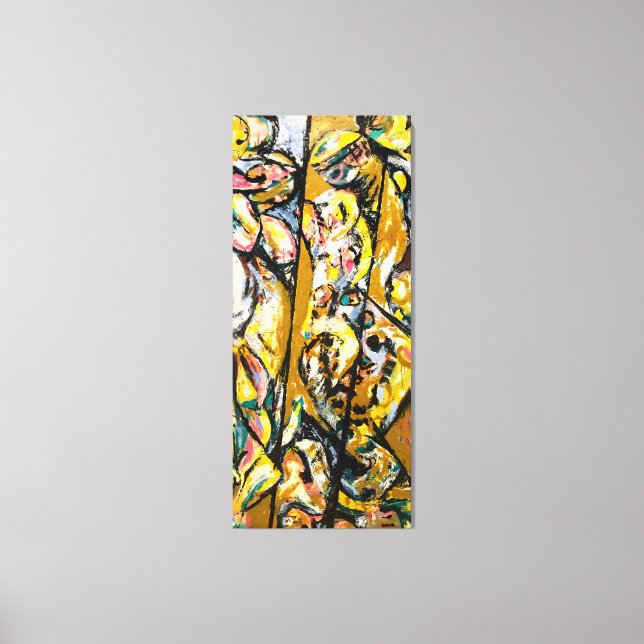 Impressão Em Tela J. P. - RITUAL - 1953 - Expressionismo Abstrato - (Frente)