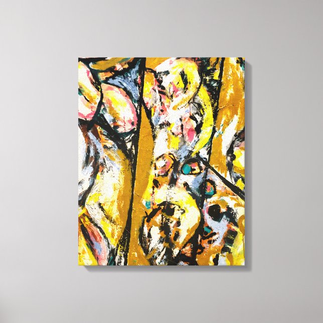 Impressão Em Tela J. P. - RITUAL - 1953 - Expressionismo Abstrato - (Frente)