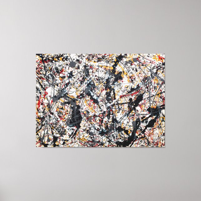 Impressão Em Tela J. P. SILVER sobre preto, branco, amarelo e vermel (Frente)