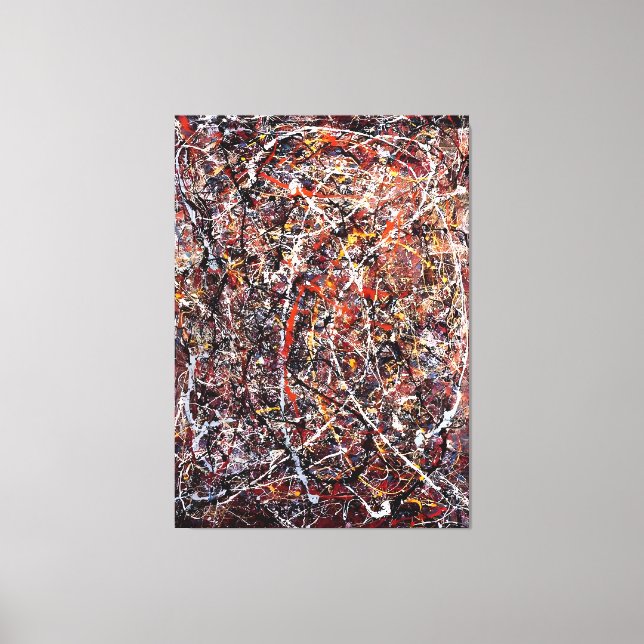 Impressão Em Tela J. P. - UNTITLED - 1948 - Abstrato Expressionismo  (Frente)