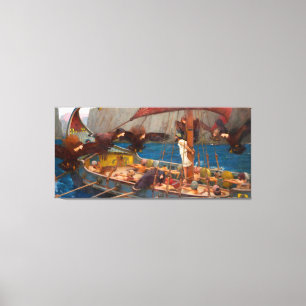 IMPRESSÃO EM TELA J. W. WATERHOUSE - ULISSES E AS SEREIAS - 1891 -