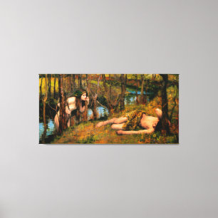 Impressão Em Tela J. WATERHOUSE - A NAIAD (Hylas com Ninfa) 1893