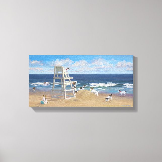 Impressão Em Tela Jack Russel Tails #1 (Frente)