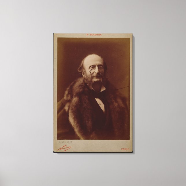Impressão Em Tela Jacques Offenbach (1819-80), compositor alemão, po (Frente)