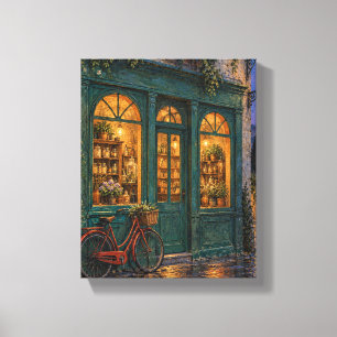 Impressão Em Tela Jade Apothecary na Hora Azul Storybook City Art