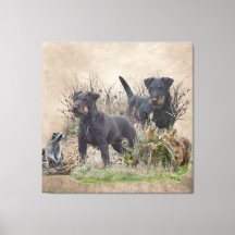Jagdterrier, Bo v. Renbrad Kennel.'' Sticker Pape