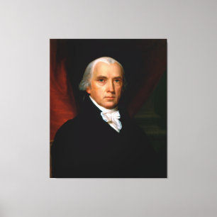 Impressão Em Tela James Madison, o 4º Presidente: América Colonial