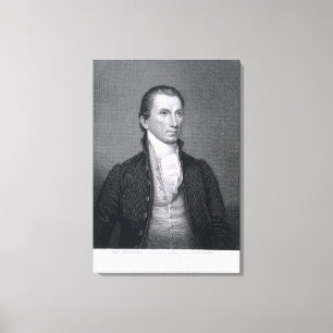 Impressão Em Tela James Monroe, gravado pelo calcinador Brown Durand