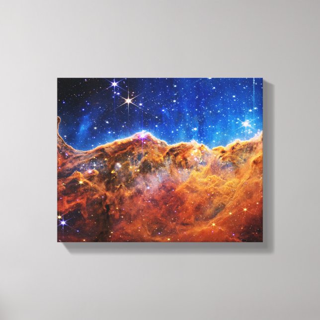 Impressão Em Tela James Webb Telescópio Espacial Carina Nebula (Frente)
