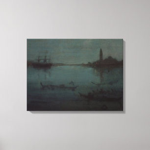 Impressão Em Tela James Whistler - Noturno: A Lagoa, Veneza