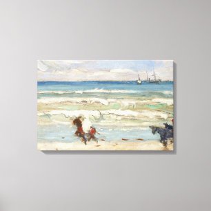 Impressão Em Tela James Wilson Morrice - Cena de Praia, Tangier