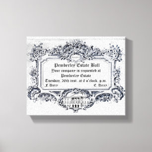 Impressão Em Tela Jane Austen: Bola da propriedade de Pemberley