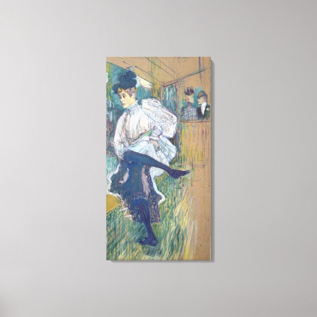 Impressão Em Tela Jane Avril Dancing, c.1892 (Frente)
