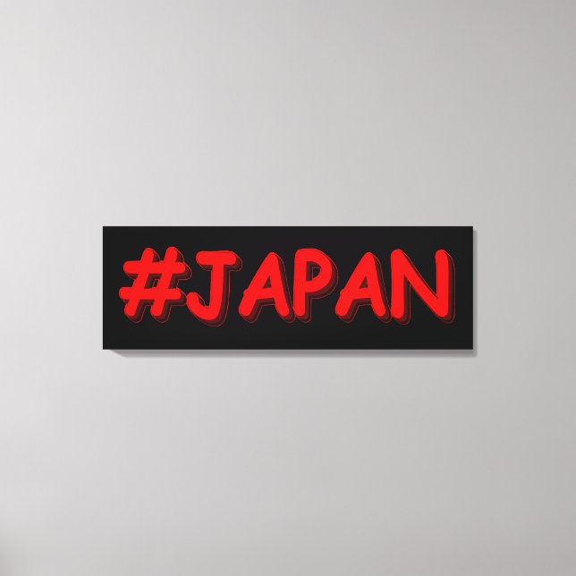Impressão Em Tela "#JAPÃO" Design. Comprar Agora (Frente)