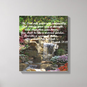 Impressão Em Tela Jardim Águas