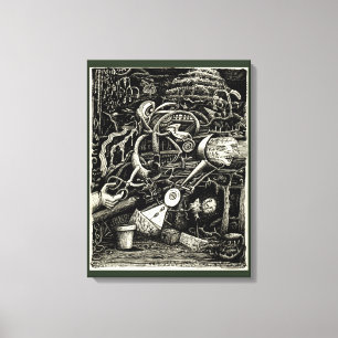 Impressão Em Tela Jardim da Loucura