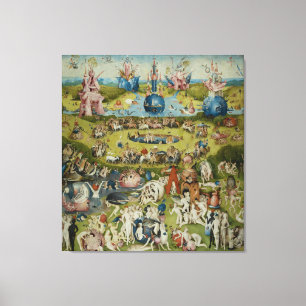 Impressão Em Tela Jardim das Delícias Terrenas, 1490-1500