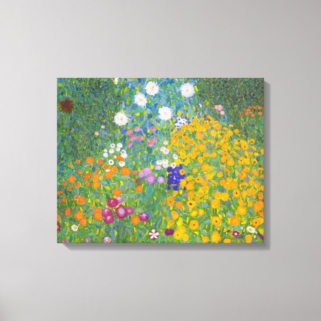 Impressão Em Tela Jardim de Algodão Gustav Klimt (Frente)