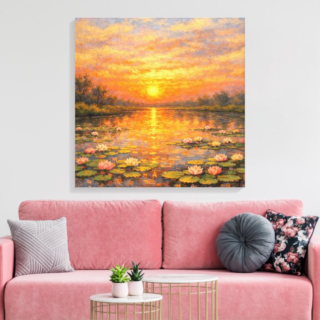 Impressão Em Tela Jardim de Espelhos e Céu (Insitu(Sala de estar))