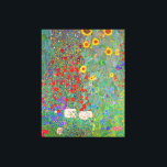 Impressão Em Tela Jardim de Fazenda de Gustav Klimt com girassóis<br><div class="desc">Jardim de Fazenda de Gustav Klimt com girassóis.</div>