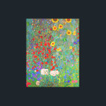 Impressão Em Tela Jardim de Fazenda de Gustav Klimt com girassóis<br><div class="desc">Jardim de Fazenda de Gustav Klimt com girassóis.</div>