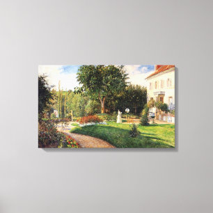 Impressão Em Tela Jardim de Les Mathurins em Pontoise por Pissarro