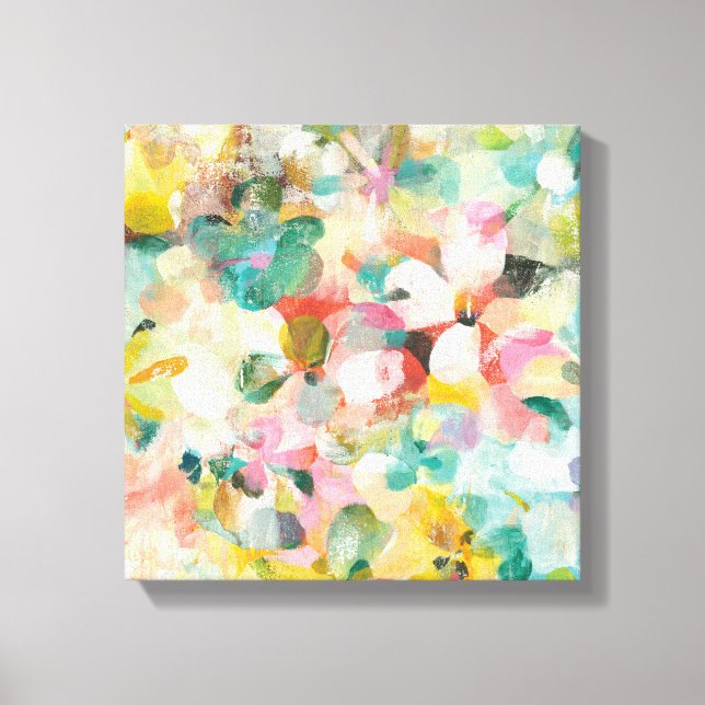 Impressão Em Tela Jardim Feliz | Pétalas de pasta mole (Frente)