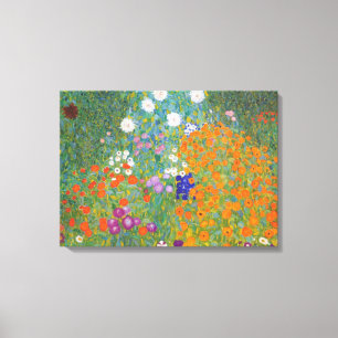 Impressão Em Tela Jardim Flor por Gustav Klimt
