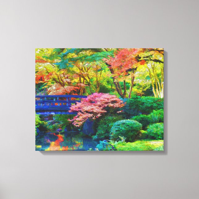 Impressão Em Tela Jardim Japonês (Frente)