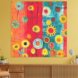 Impressão Em Tela Jardim Radiante